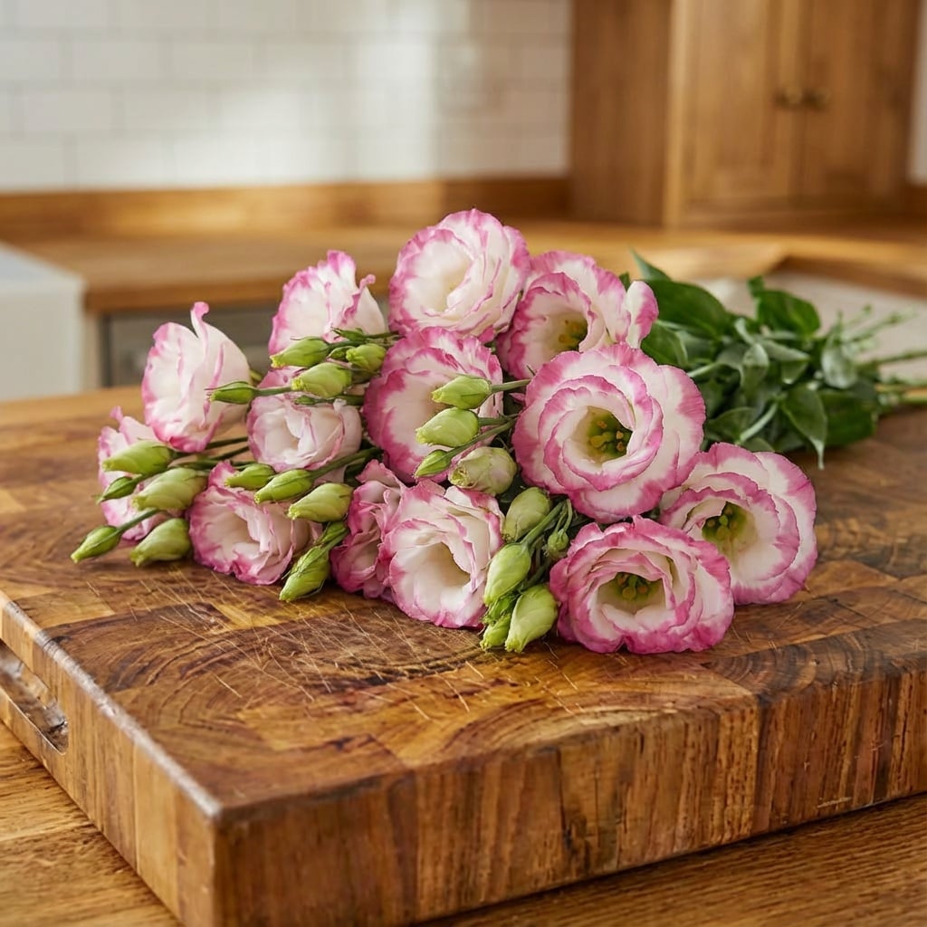 Rosita 2 Hot Lips, (F1) Lisianthus Seeds | Urban Farmer